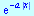 exp(`+`(`-`(`*`(a, `*`(abs(x))))))
